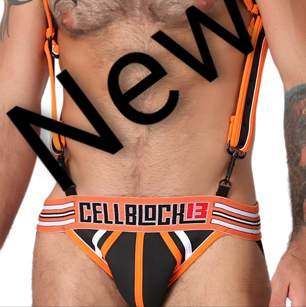 CellBlock 13 Rogue Neoprene Jockstrap Orange New with tag  size M